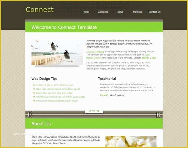 Free Css Templates Of Free Template Web Dengan Css Acona