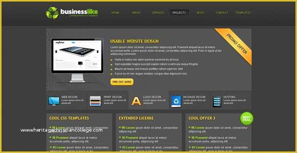 Free Css Website Templates Of 30 Free Premium Css Xhtml Website Templates