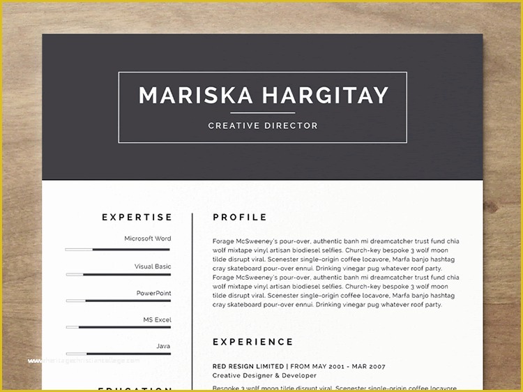 Free Curriculum Vitae Template Word Of 20 Beautiful & Free Resume Templates for Designers