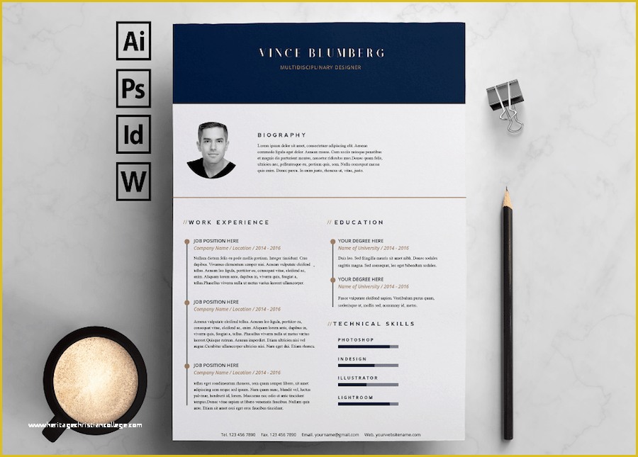 Free Curriculum Vitae Template Word Of 50 Best Resume Templates for Word that Look Like Shop