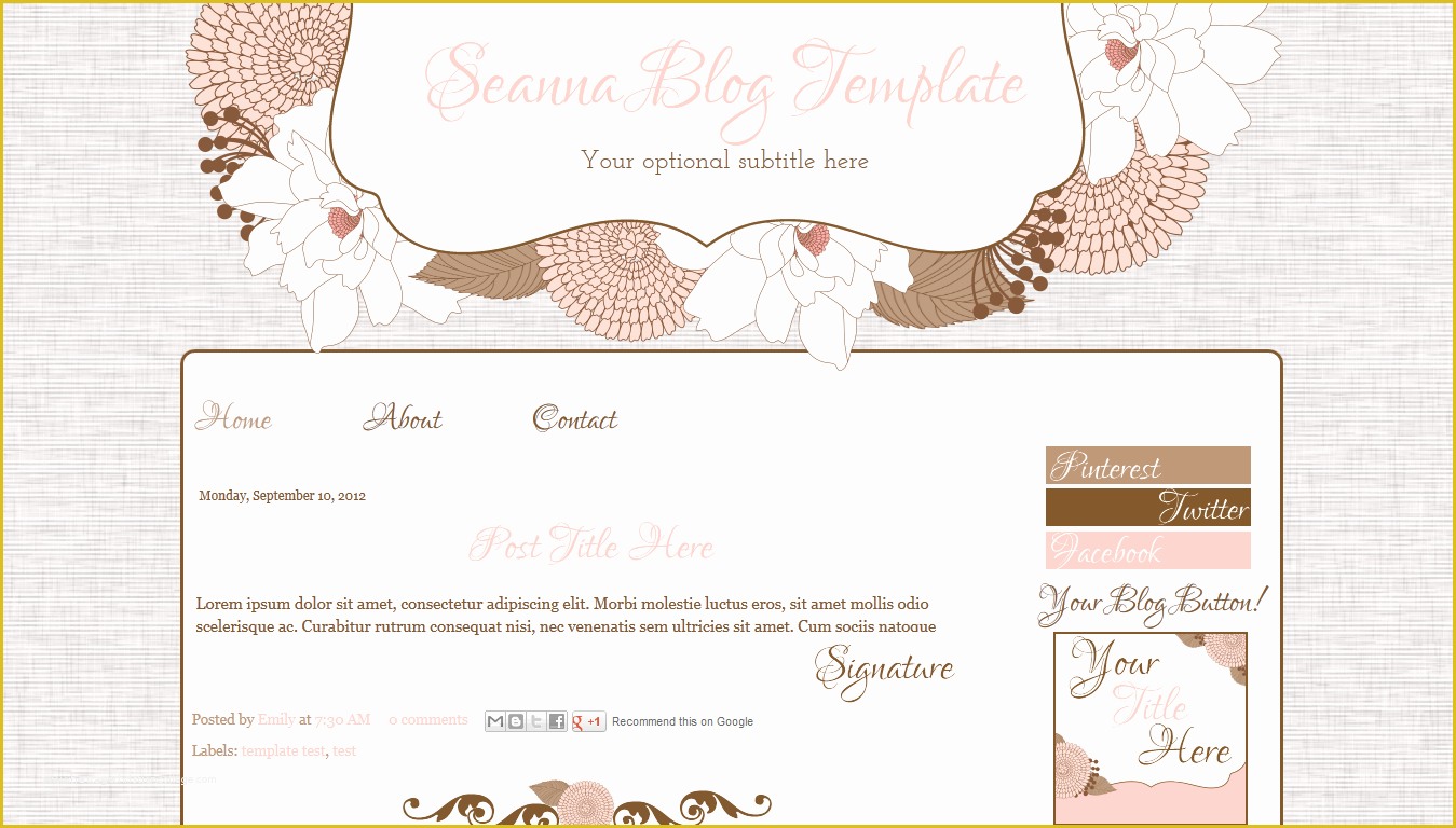 Free Cute Blogger Templates Of 13 Best S Of Blog Design Wordpress Custom Blog