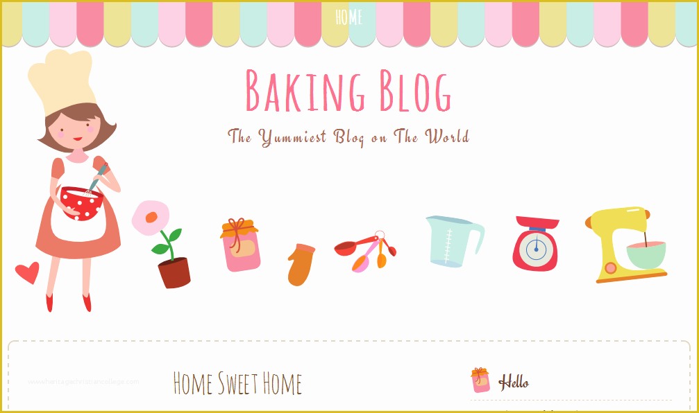 Free Cute Blogger Templates Of Baking Blog Free Blogger Template