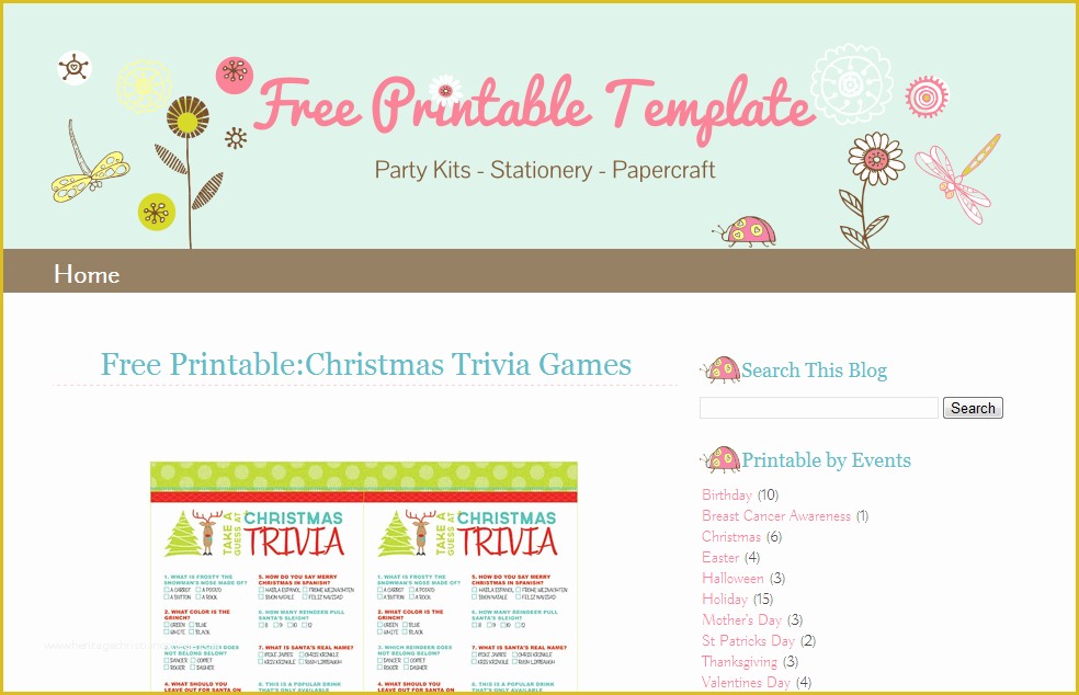 Free Cute Blogger Templates Of Blogger Template Lady Bug