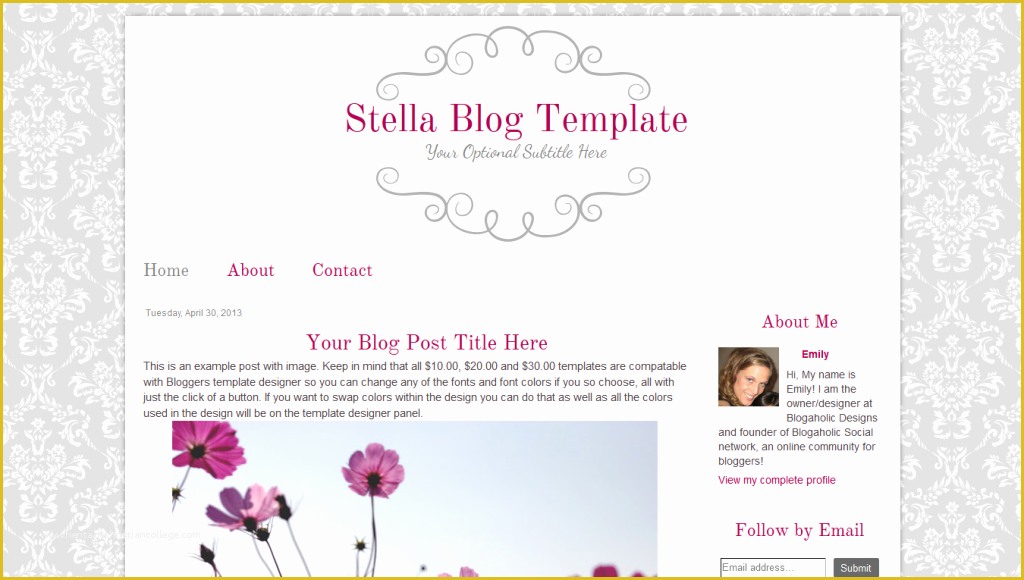 Free Cute Blogger Templates Of Cute New Blogger Blog Templates $10 00