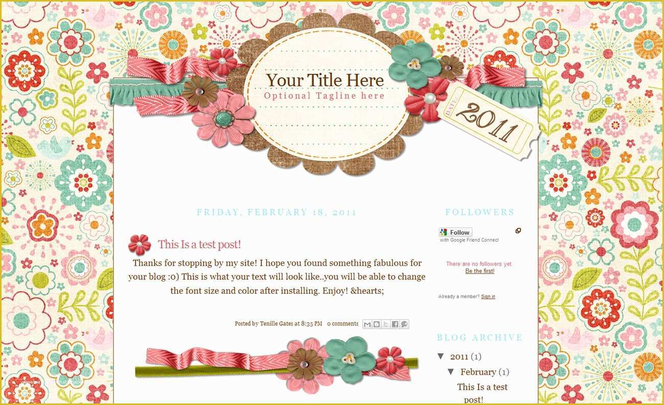 Free Cute Blogger Templates Of Freebie Friday Cute Blogger Templates