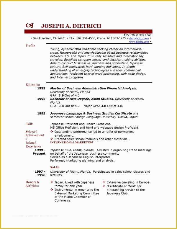 Free Cv Template Download Of 85 Free Resume Templates