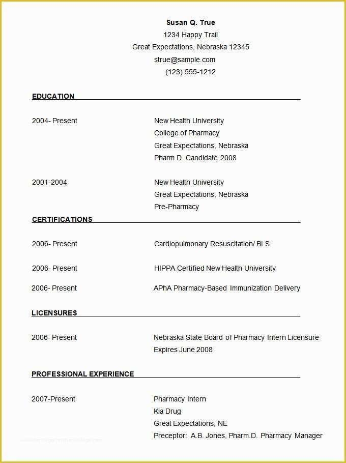 Free Cv Template Download Of Download Demo Resume Pelosleclaire