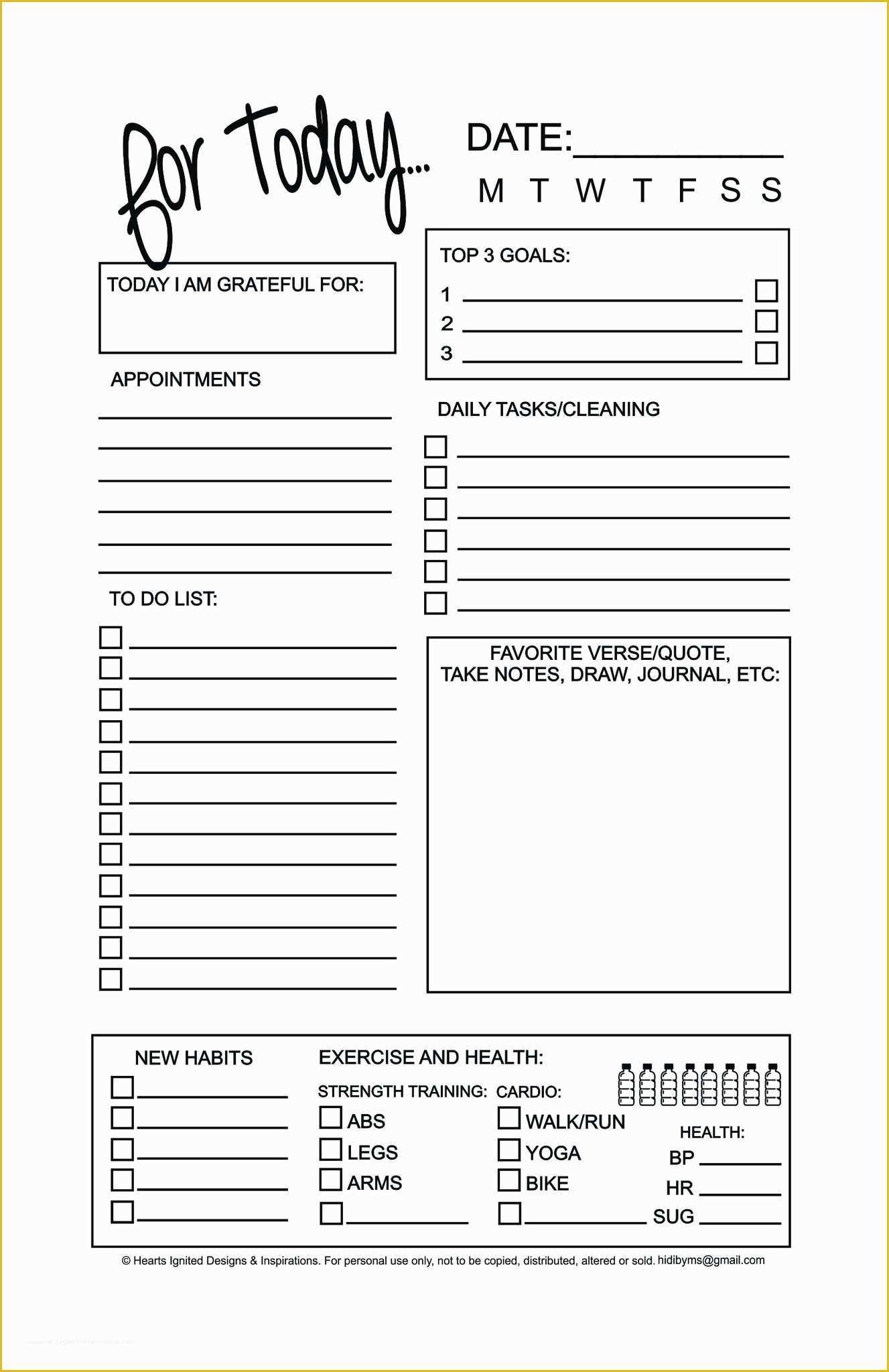 Free Daily Planner Template Of 11 Free Printable Planners to Help Get Your Life to Her