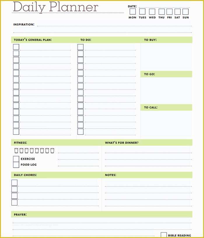 Free Daily Planner Template Of 40 Best Daily Calendar Templates & Designs for 2015