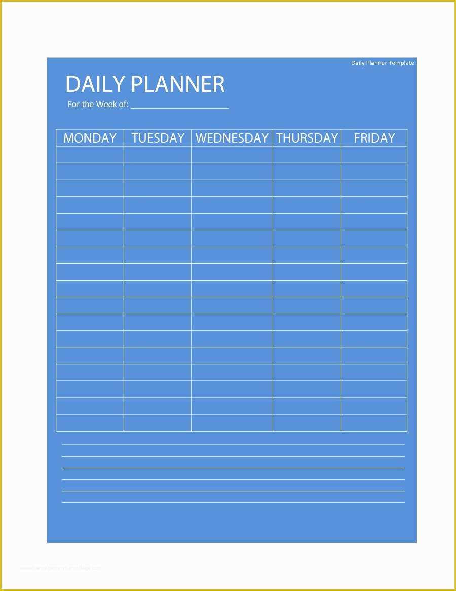 Free Daily Planner Template Of 40 Printable Daily Planner Templates Free Template Lab