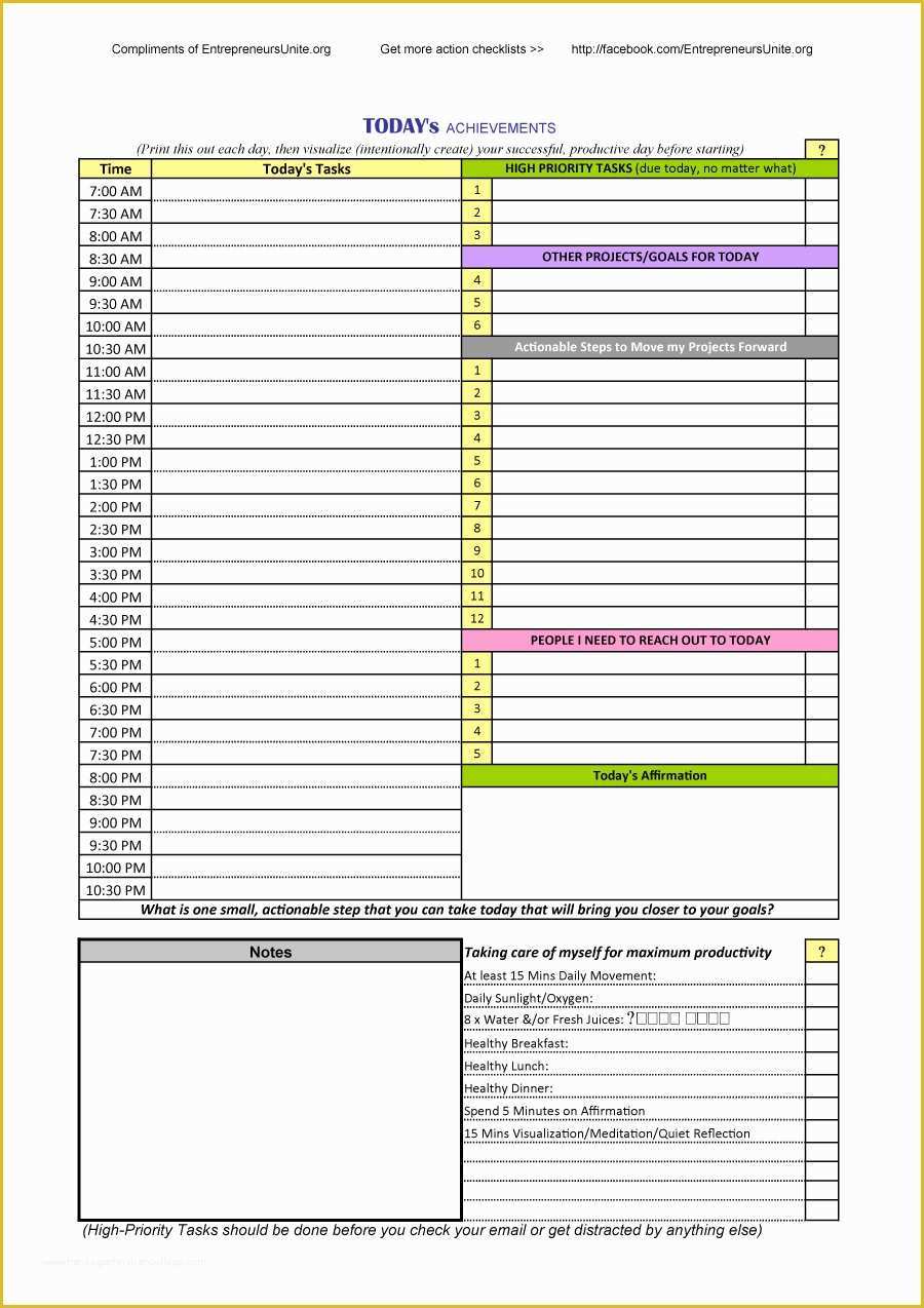 Free Daily Planner Template Of 40 Printable Daily Planner Templates Free Template Lab