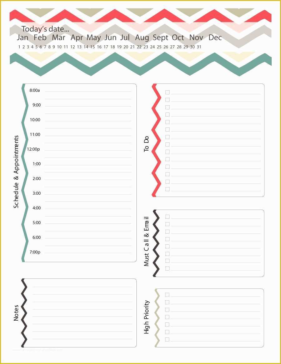 Free Daily Planner Template Of 40 Printable Daily Planner Templates Free Template Lab