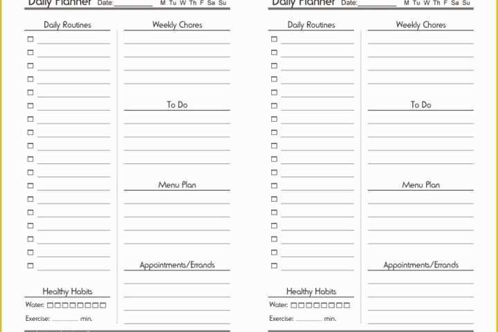 Free Daily Planner Template Of 40 Printable Daily Planner Templates Free Template Lab