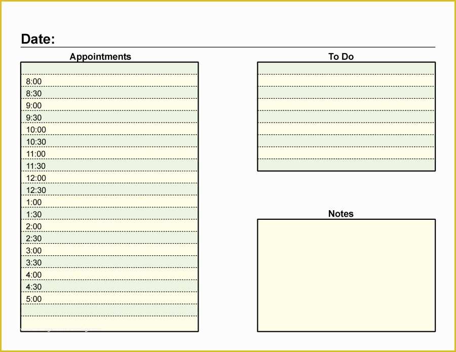 Free Daily Planner Template Of 40 Printable Daily Planner Templates Free Template Lab