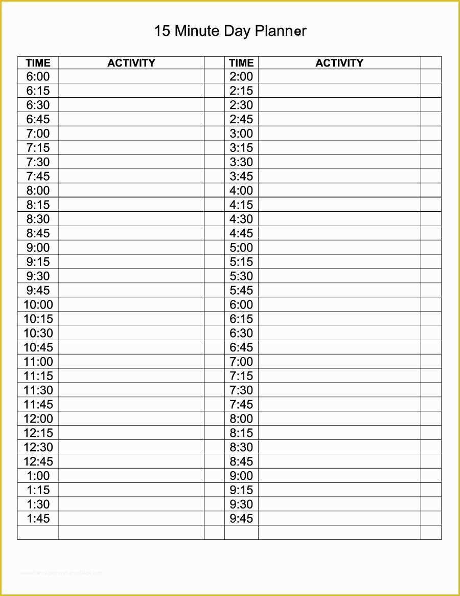 Free Daily Planner Template Of 40 Printable Daily Planner Templates Free Template Lab