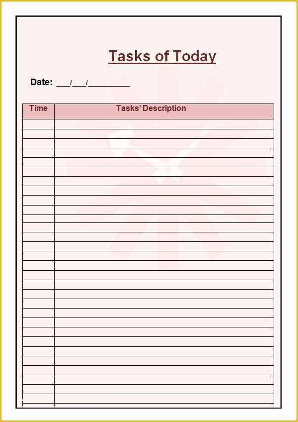 Free Daily Planner Template Of 8 Free Printable Daily Planner Templates