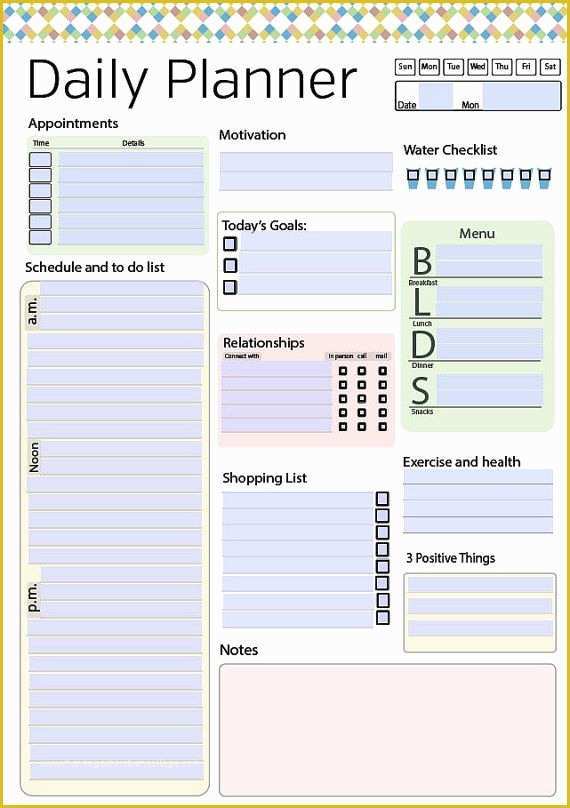 Free Daily Planner Template Of Best 25 Daily Planner Printable Ideas On Pinterest