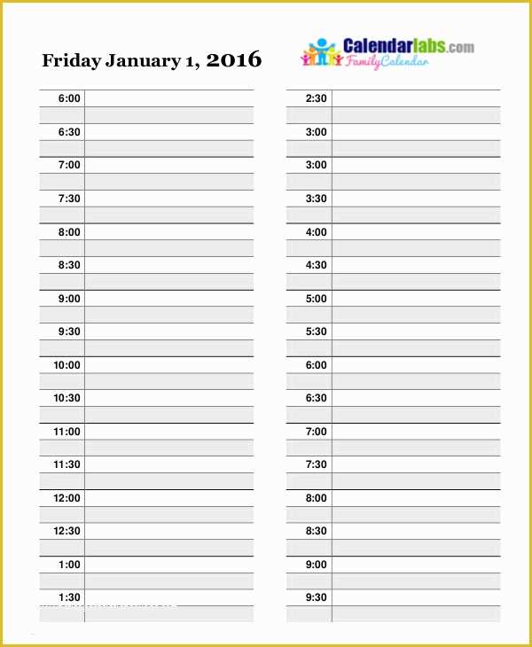 Free Daily Planner Template Of Daily Calendar Free Pdf Word Documents Download