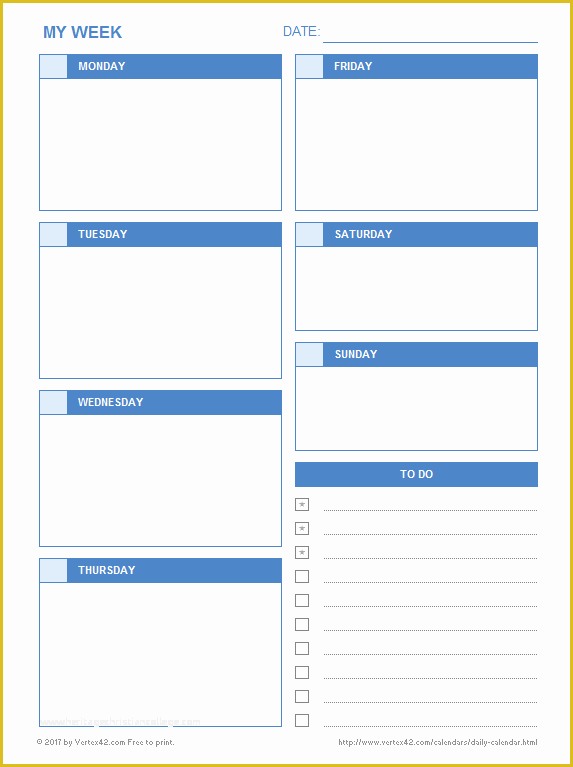 Free Daily Planner Template Of Daily Calendar Free Printable Daily Calendars for Excel