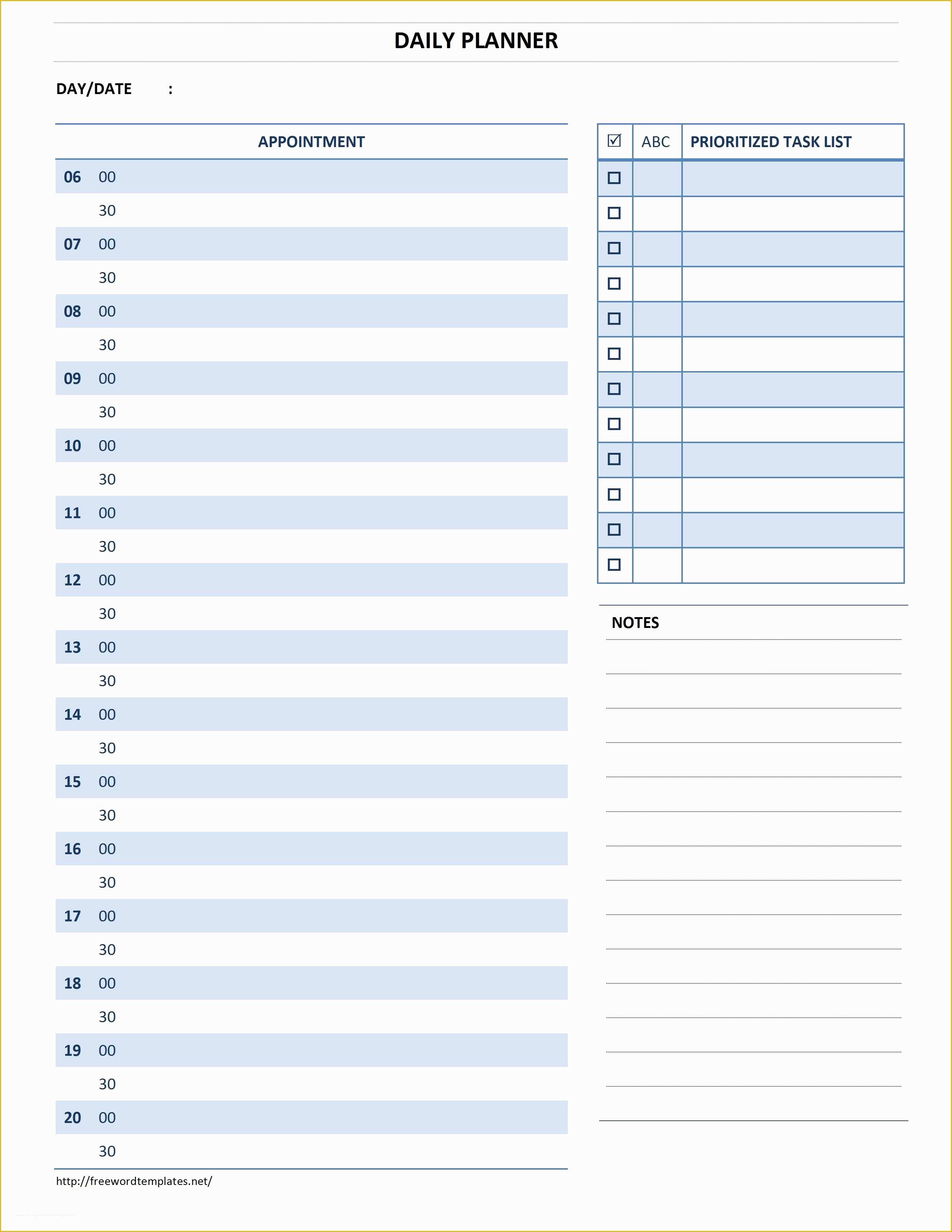 Free Daily Planner Template Of Free Daily Planner Template B35pgmbm