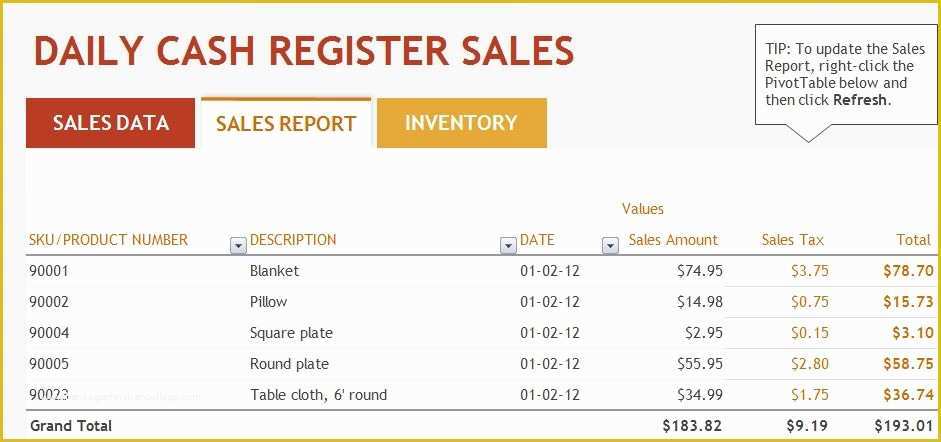 Free Daily Sales Report Template Of Ms Excel Daily Sales Report Template