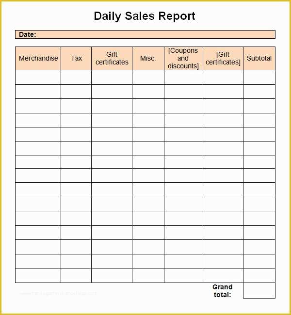 Free Daily Sales Report Template Of Sales Report Template 9 Free Pdf Doc Download