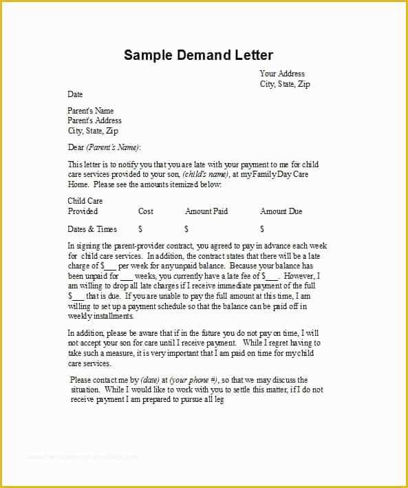 Free Demand Letter Template Of 40 Best Demand Letter Templates Free Samples Template Lab