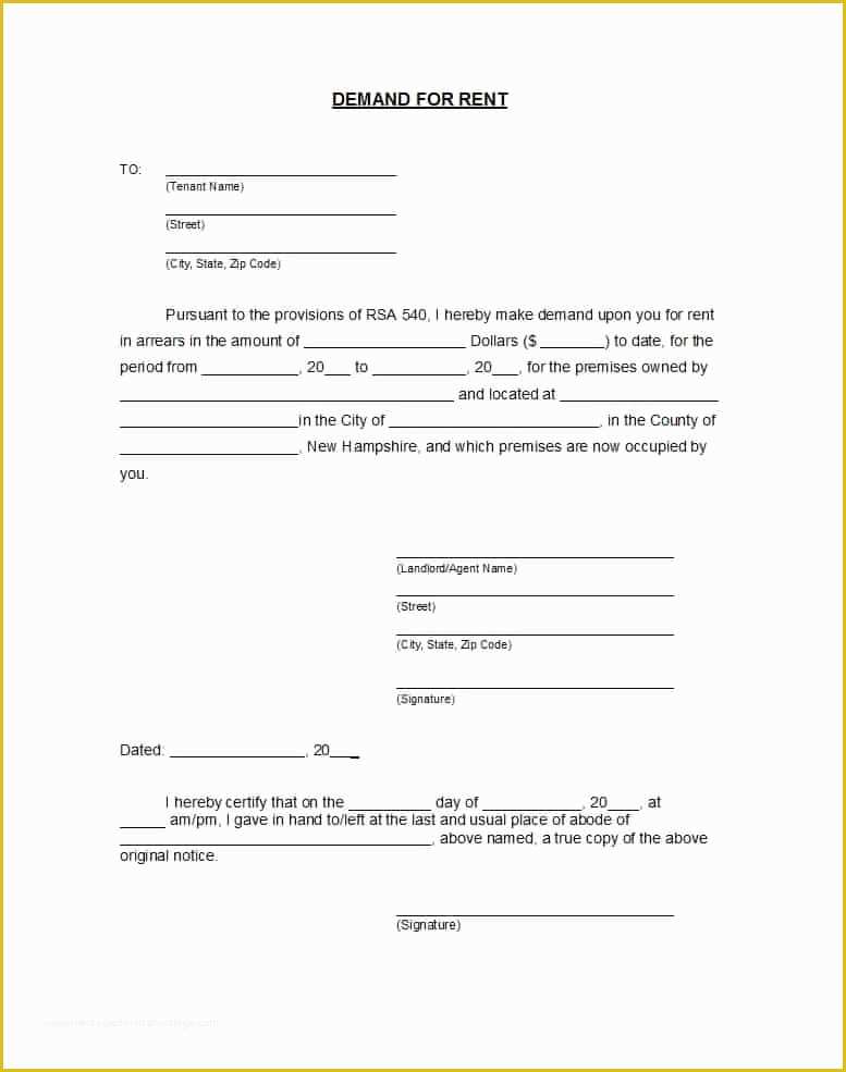 Free Demand Letter Template Of 40 Best Demand Letter Templates Free Samples Template Lab