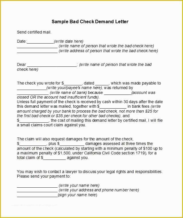 Free Demand Letter Template Of 40 Best Demand Letter Templates Free Samples Template Lab