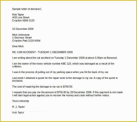 Free Demand Letter Template Of 8 Demand Letter Templates Free Word Google Docs Apple