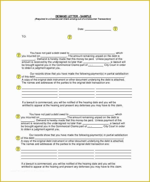 Free Demand Letter Template Of Demand Letter Sample 14 Pdf Word Download Documents