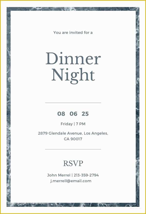 Free Dinner Invitation Template Of 43 Dinner Invitation Psd Templates