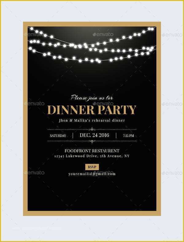 Free Dinner Invitation Template Of 47 Dinner Invitation Templates Psd Ai