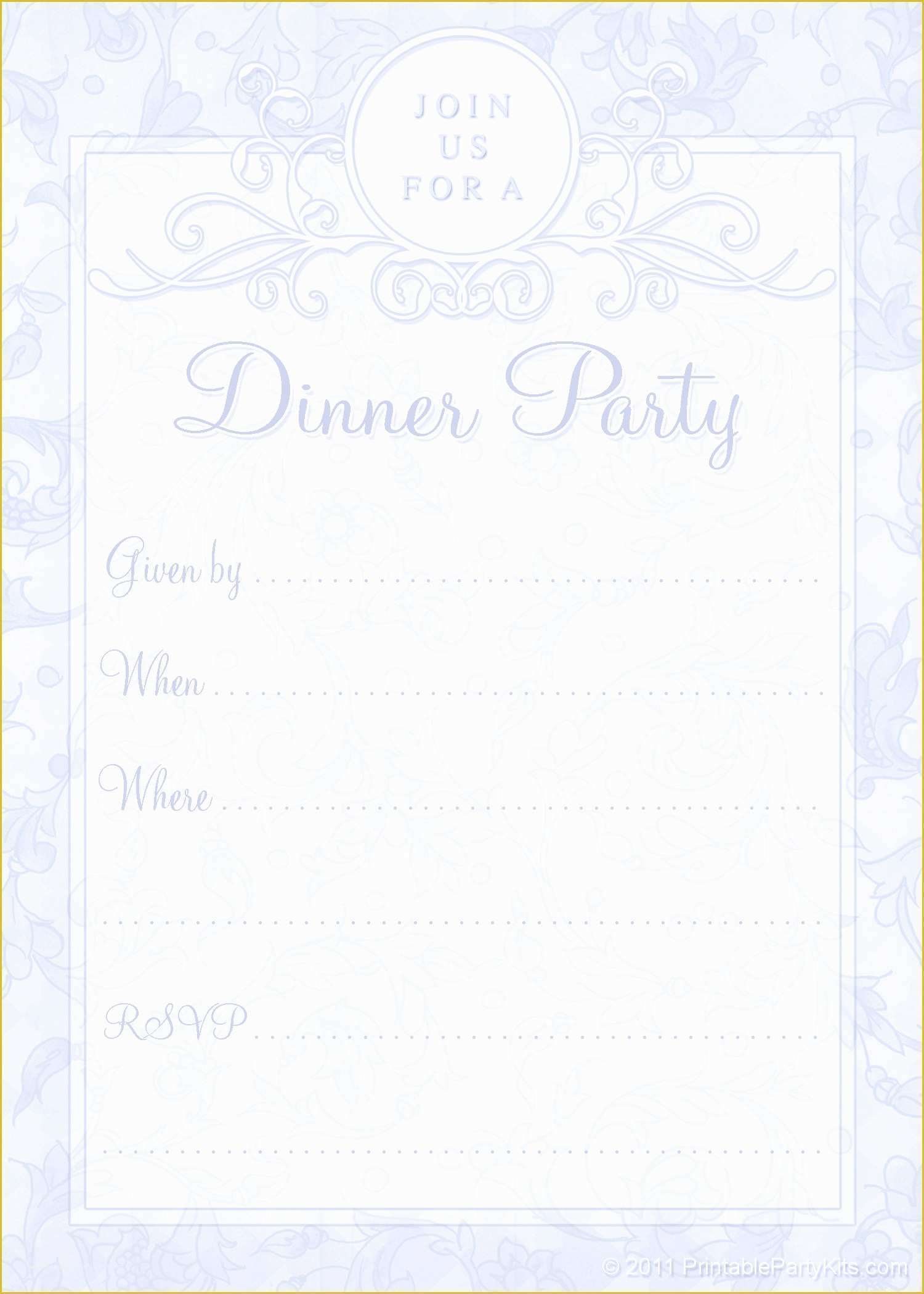 Free Dinner Invitation Template Of 5 Best Of Free Printable Dinner Invitations Free