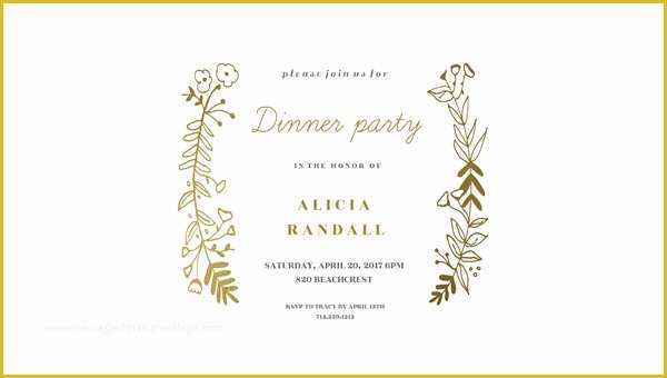 Free Dinner Invitation Template Of 67 Dinner Invitation Designs Psd Ai