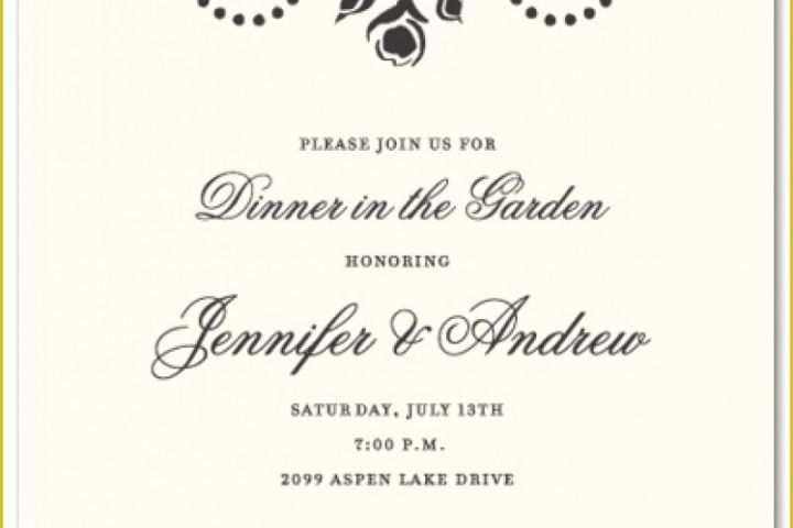 Free Dinner Invitation Template Of formal Dinner Invitation Template