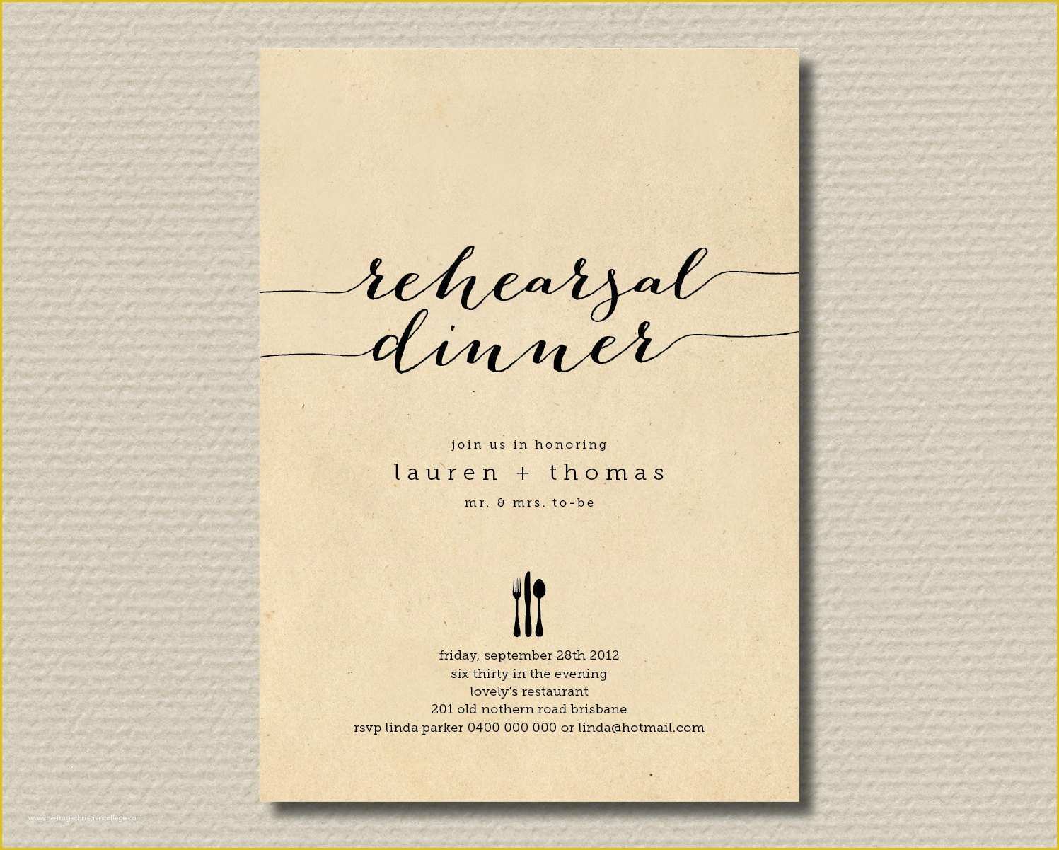 Free Dinner Invitation Template Of Free Wedding Rehearsal Dinner Invitation Templates