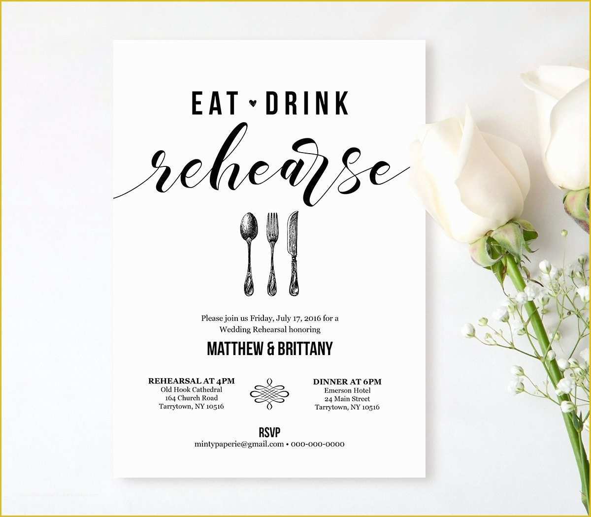 Free Dinner Invitation Template Of Rehearsal Dinner Invitation Template