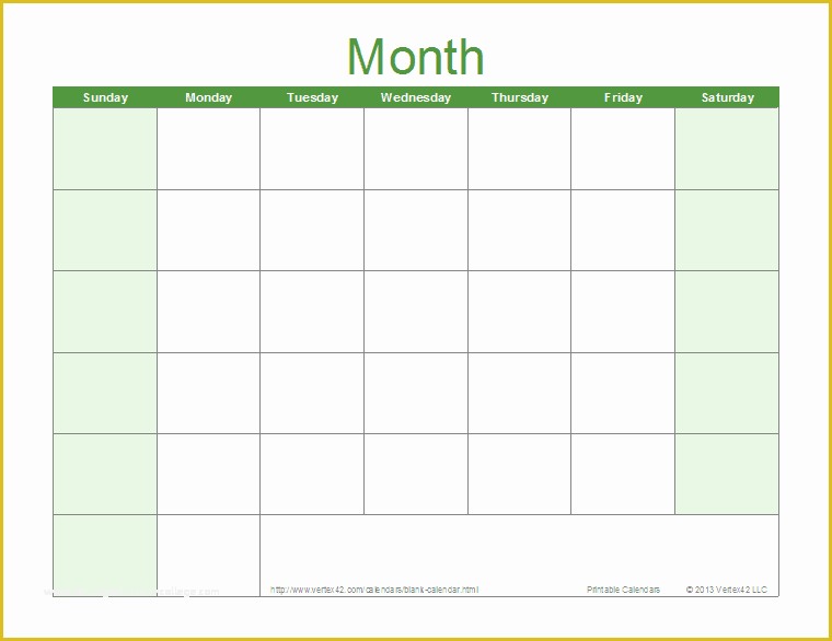 Free Downloadable Calendar Template Of 14 Blank Activity Calendar Template Printable