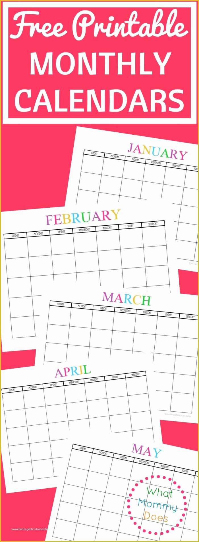 Free Downloadable Calendar Template Of Free Printable Blank Monthly Calendars 2018 2019 2020