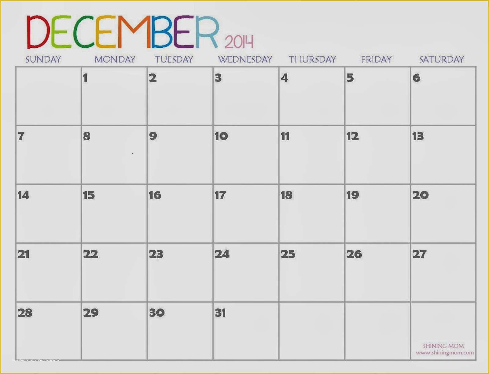 Free Downloadable Calendar Template Of Free Printable Calendar Free Printable Calendar December
