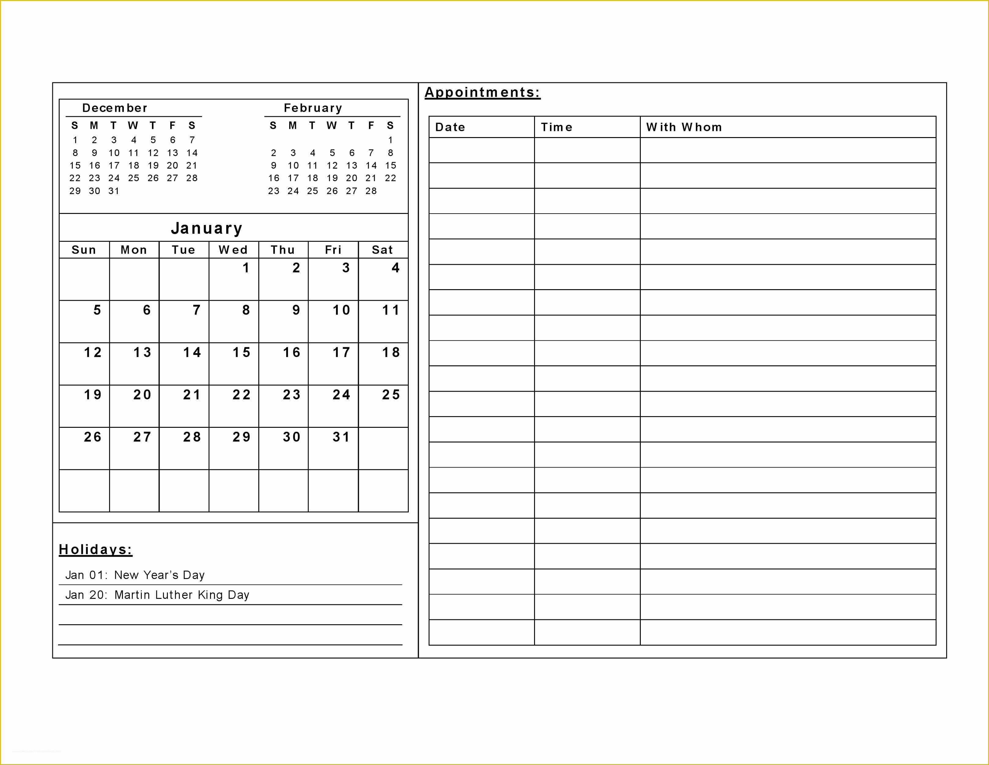 Free Downloadable Calendar Template Of Free Printable Calendar Templates
