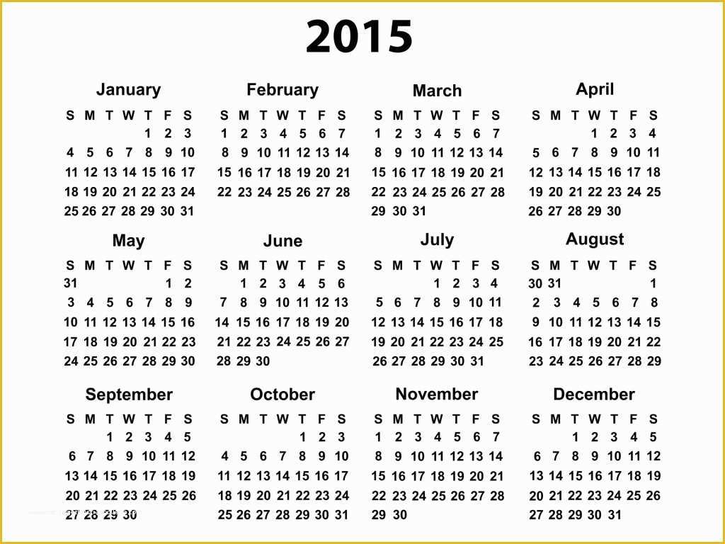 Free Downloadable Calendar Template Of Free Printable Yearly Calendar 2015 – 2017 Printable Calendar