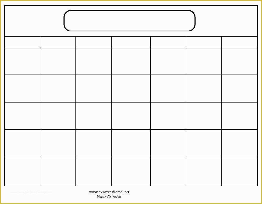 Free Downloadable Calendar Template Of Print Blank Calendar Template