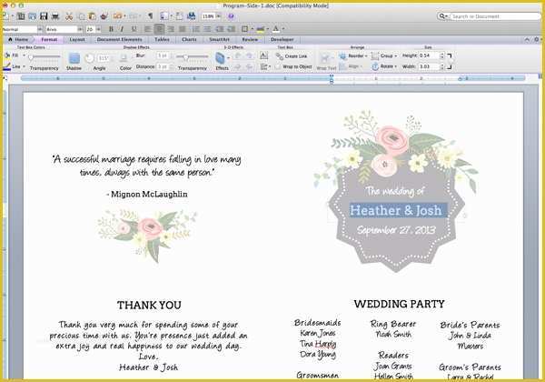Free Downloadable Wedding Program Template that Can Be Printed Of 8 Best Of Wedding Program Template Free Printable