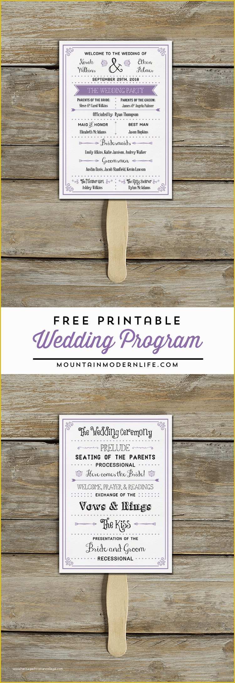 Free Downloadable Wedding Program Template that Can Be Printed Of Free Printable Wedding Program