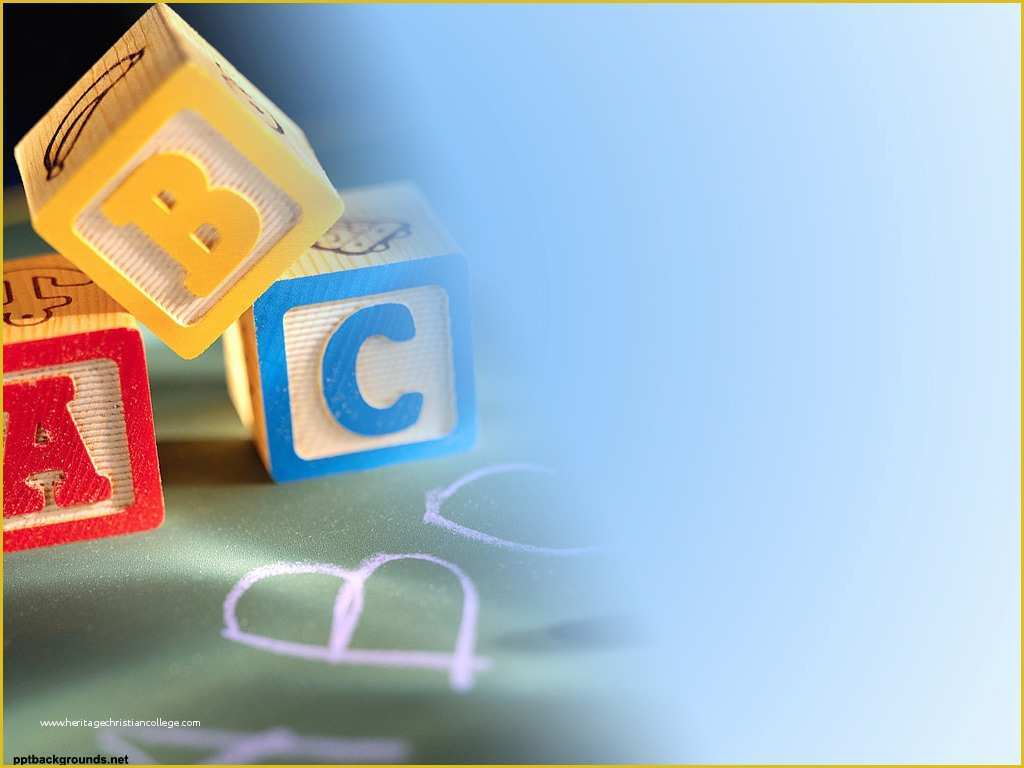 Free Early Childhood Powerpoint Templates Of Play and Learn Alphabet Bricks Backgrounds for Powerpoint
