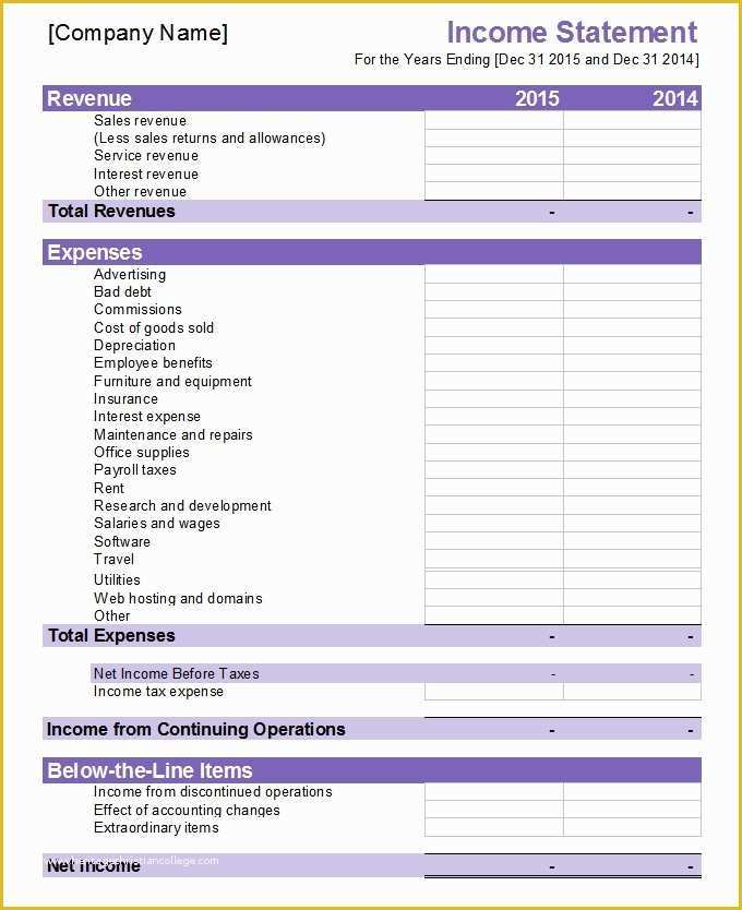 Free Earnings Statement Template Of 27 Financial Statement Templates Pdf Doc