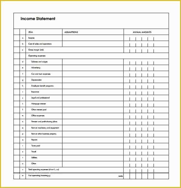 Free Earnings Statement Template Of 7 Free In E Statement Templates Excel Pdf formats