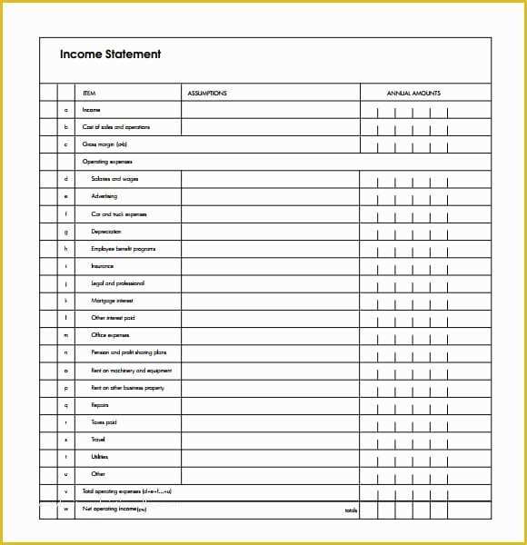 Free Earnings Statement Template Of 7 Free In E Statement Templates Excel Pdf formats